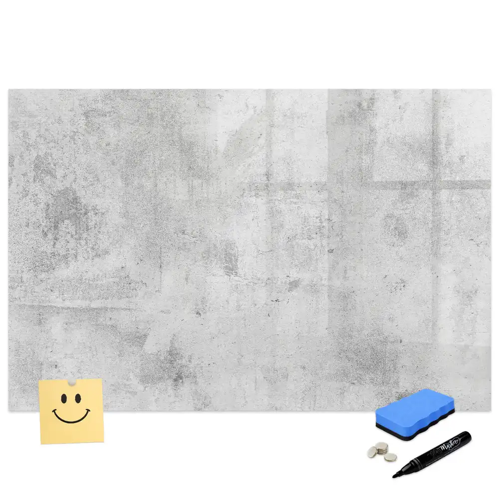 Tableau magnétique pour dessin motif mur en béton