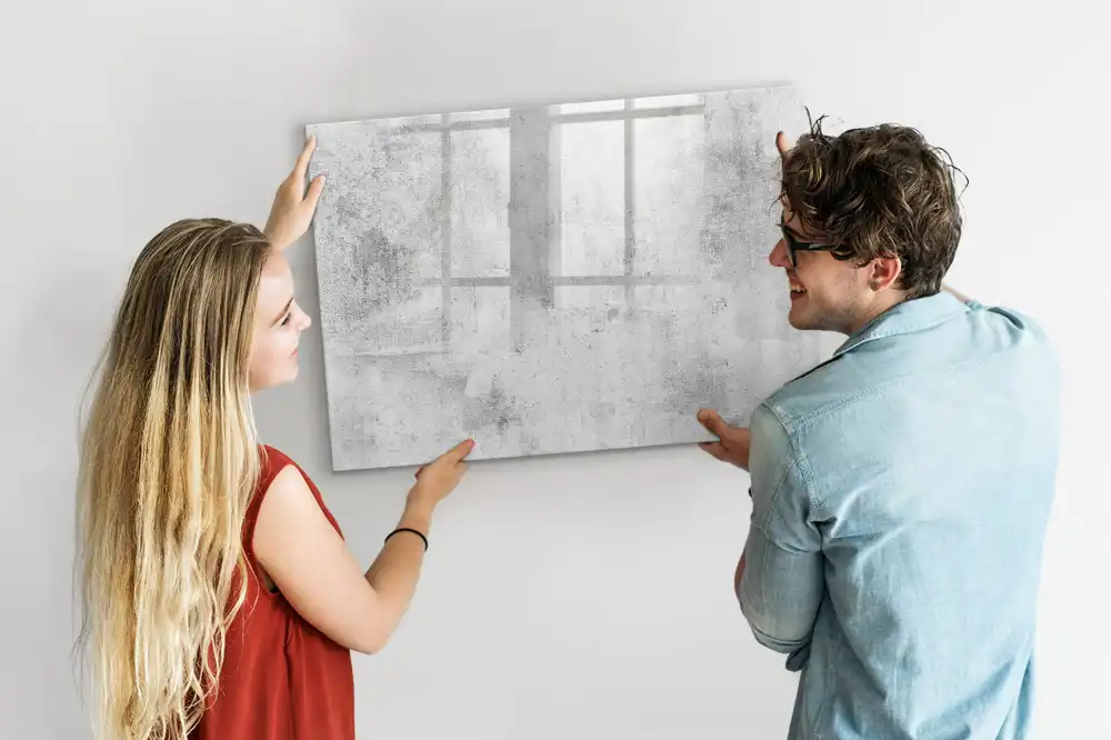 Tableau magnétique pour dessin motif mur en béton