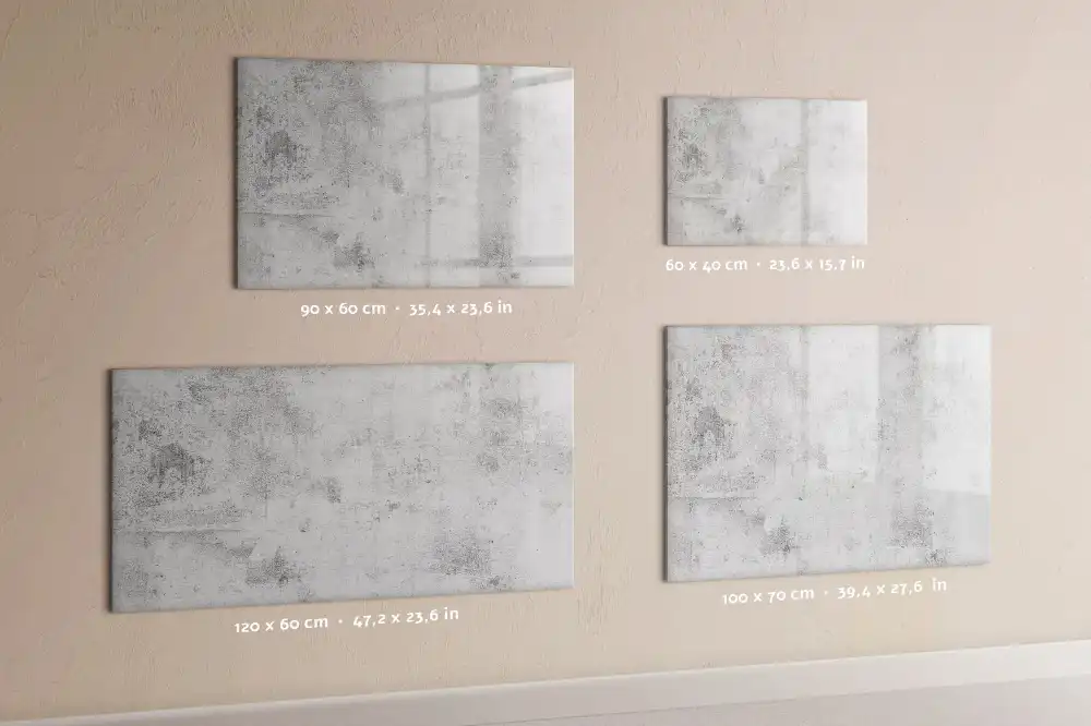 Tableau magnétique pour dessin motif mur en béton