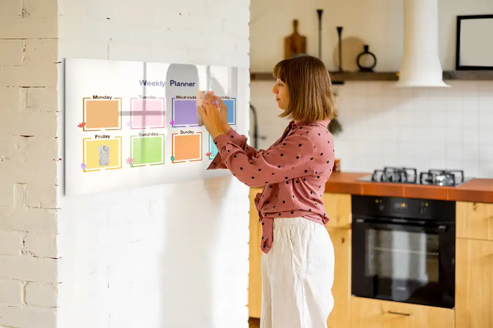 Tableau magnétique hebdomadaire pour planification