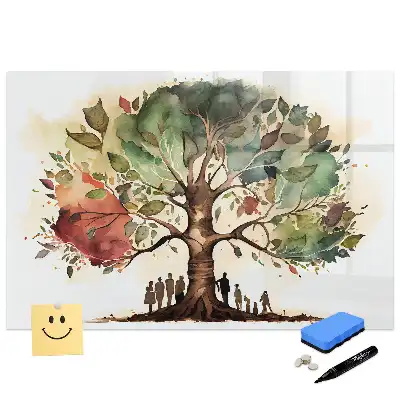 Tableau magnétique à dessiner arbre généalogique multigénérationnel