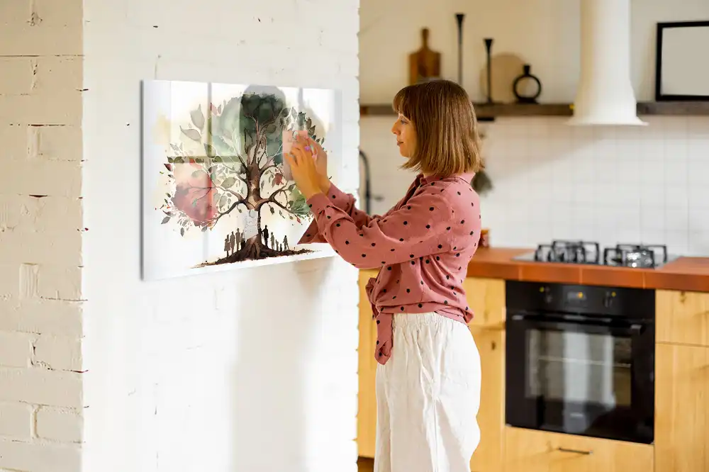 Tableau magnétique à dessiner arbre généalogique multigénérationnel