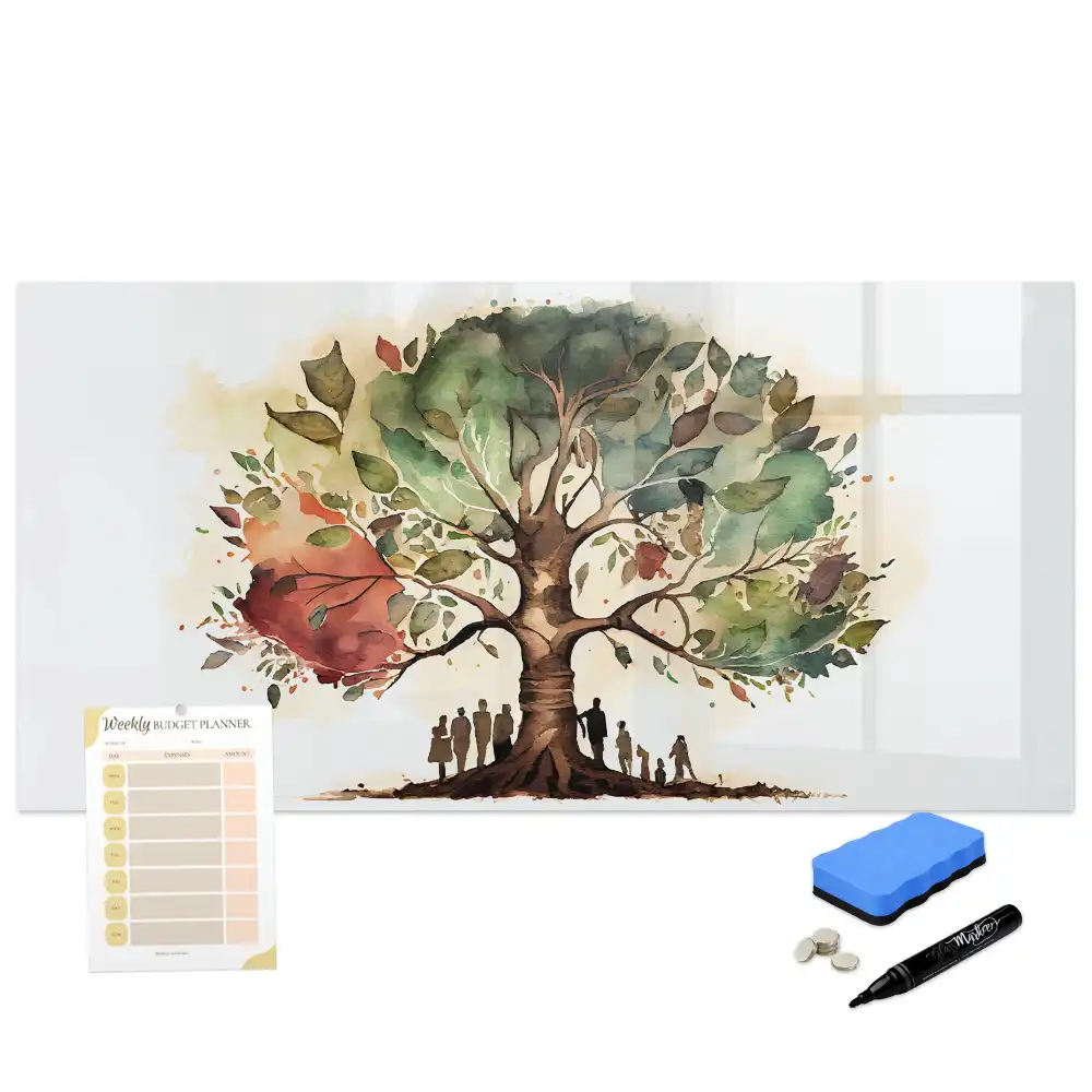 Tableau magnétique à dessiner arbre généalogique multigénérationnel