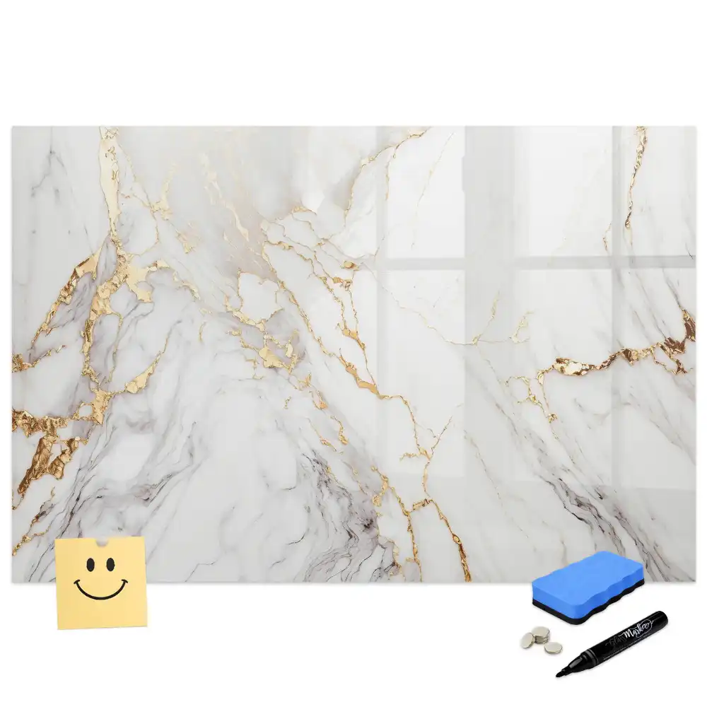 Tableau magnétique décoratif motif dalle de marbre