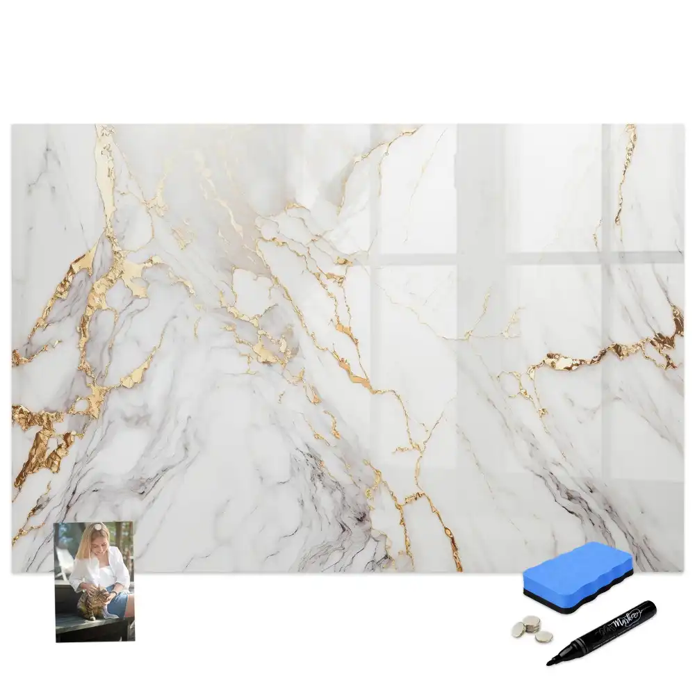 Tableau magnétique décoratif motif dalle de marbre