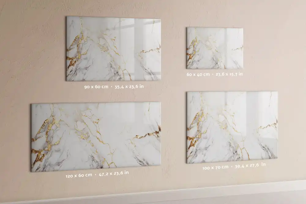 Tableau magnétique décoratif motif dalle de marbre
