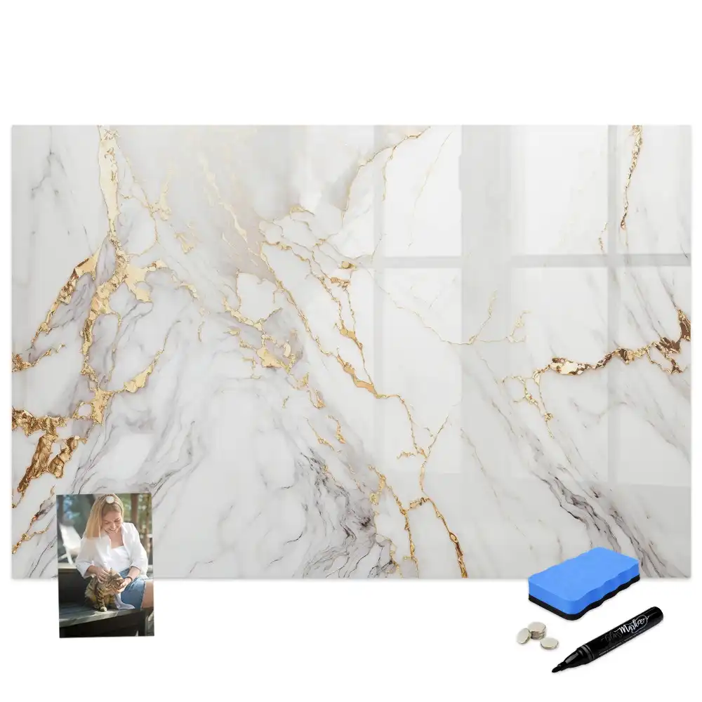 Tableau magnétique décoratif motif dalle de marbre