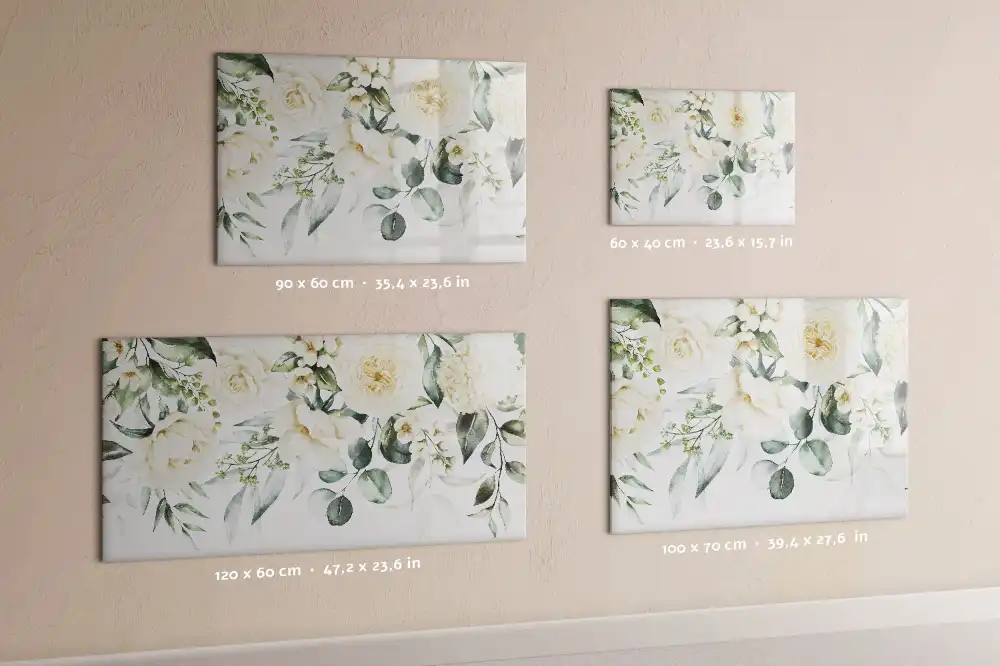 Tableau magnétique à dessiner motif fleurs colorées
