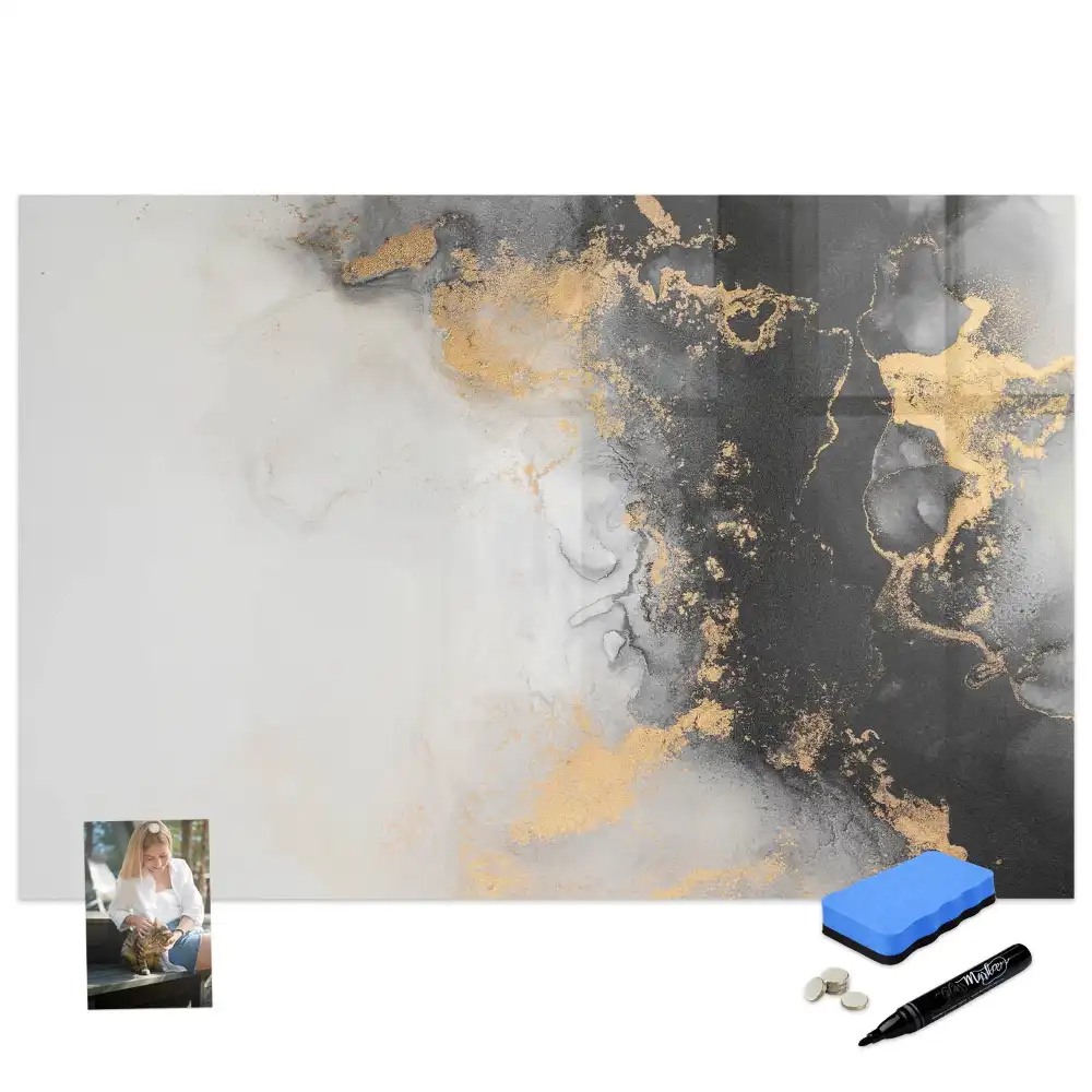 Tableau magnétique à dessiner motif marbre