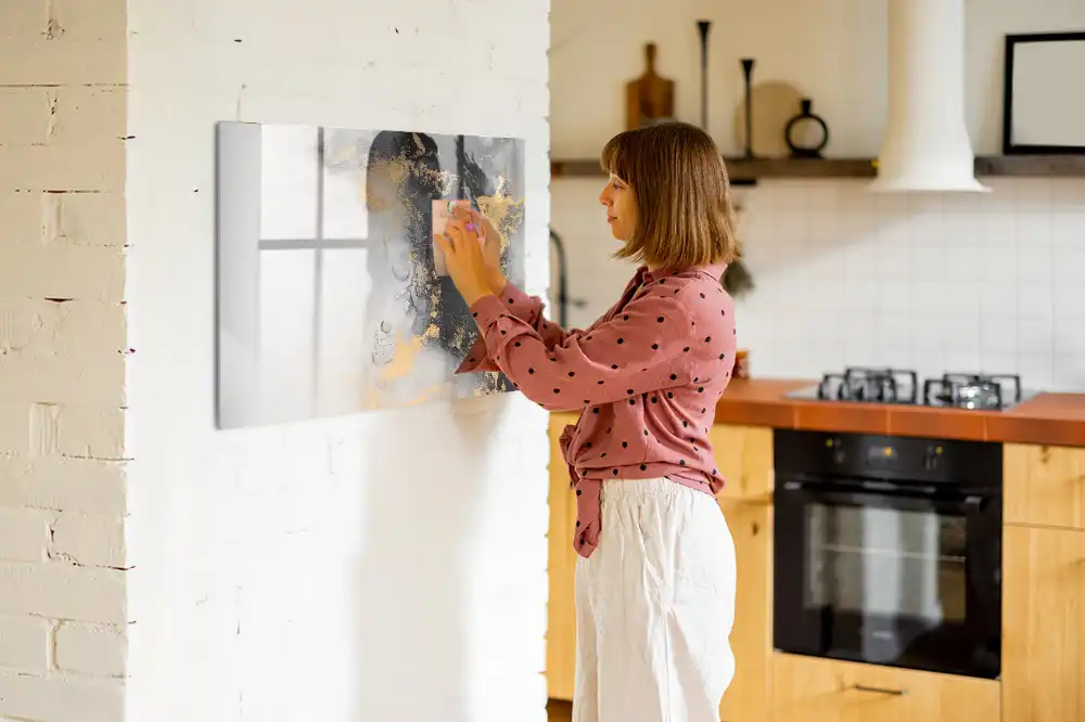 Tableau magnétique à dessiner motif marbre