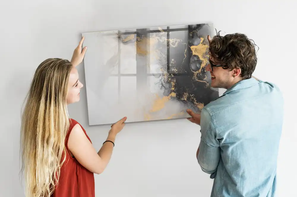 Tableau magnétique à dessiner motif marbre