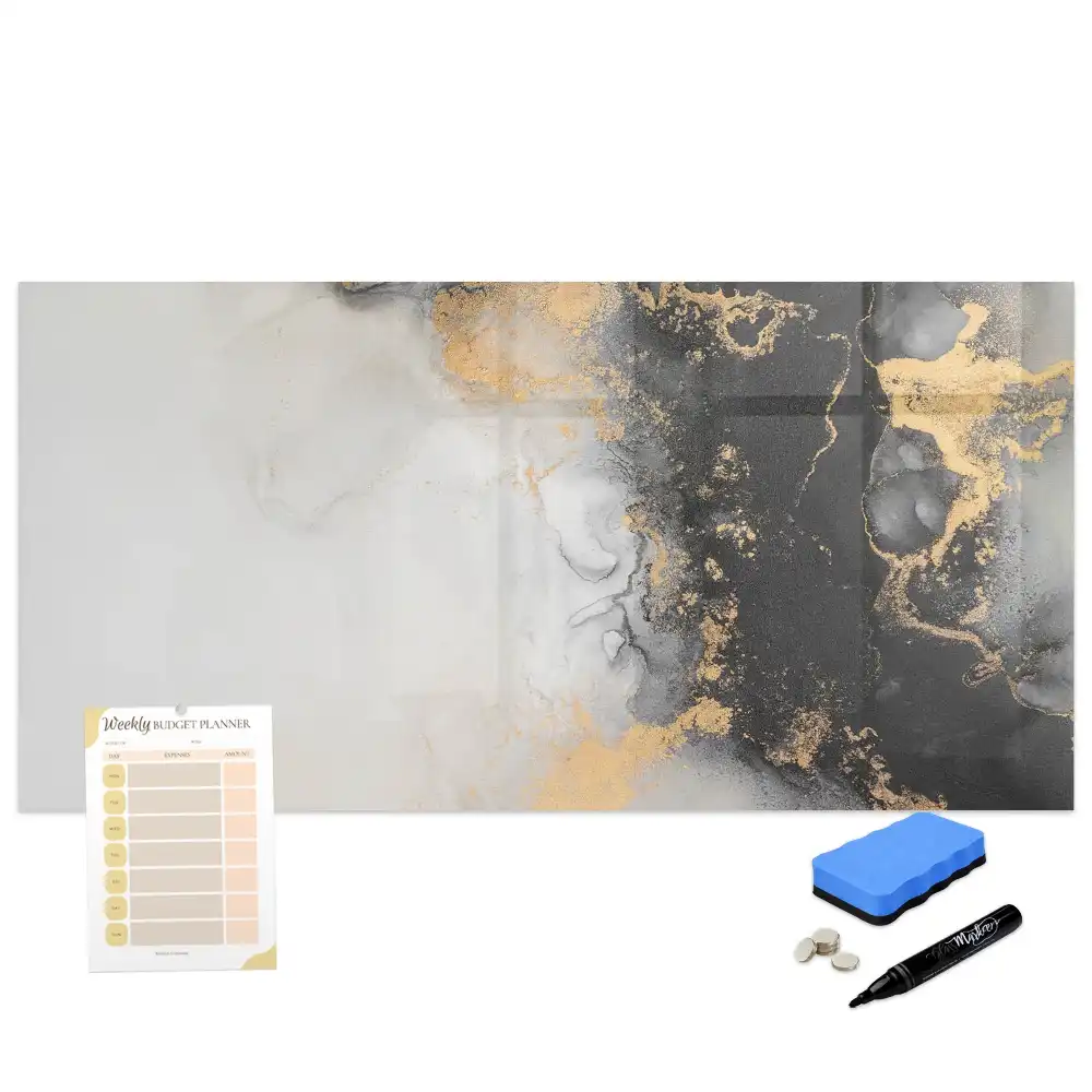 Tableau magnétique à dessiner motif marbre