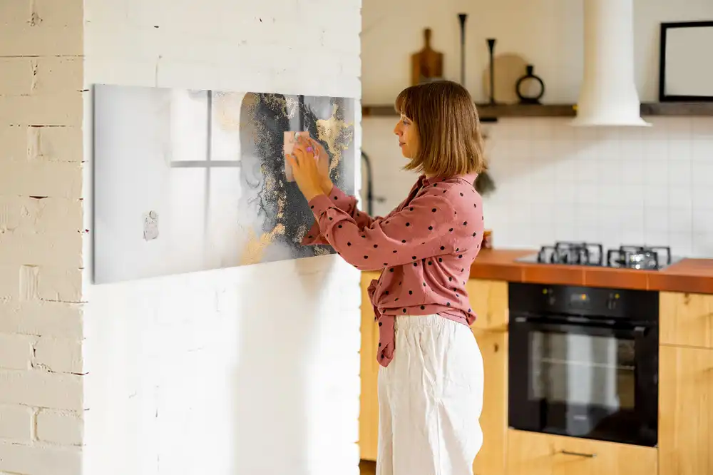 Tableau magnétique à dessiner motif marbre