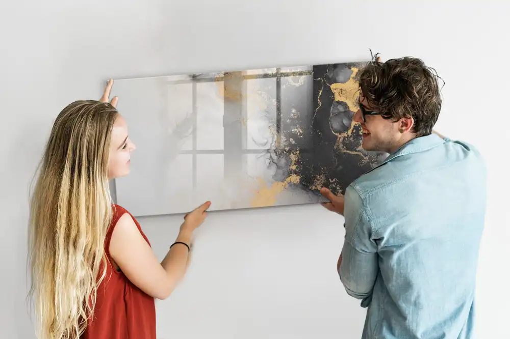 Tableau magnétique à dessiner motif marbre