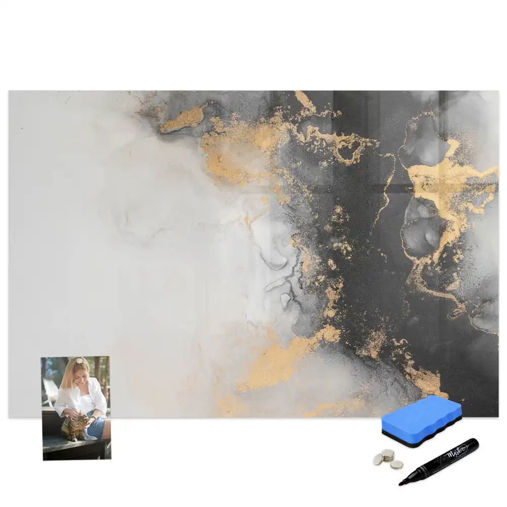 Tableau magnétique à dessiner motif marbre