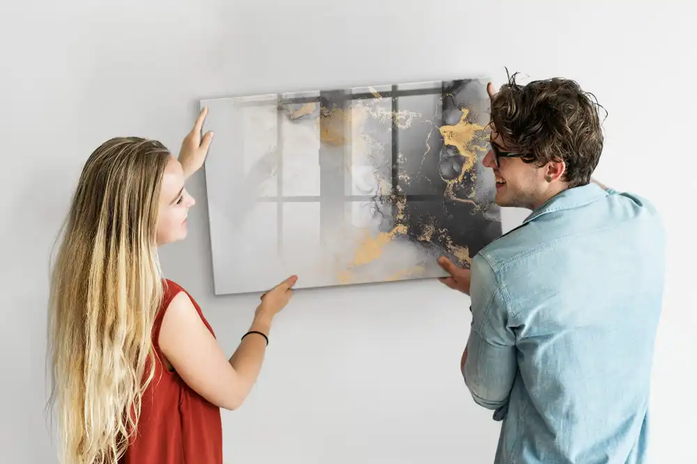 Tableau magnétique à dessiner motif marbre