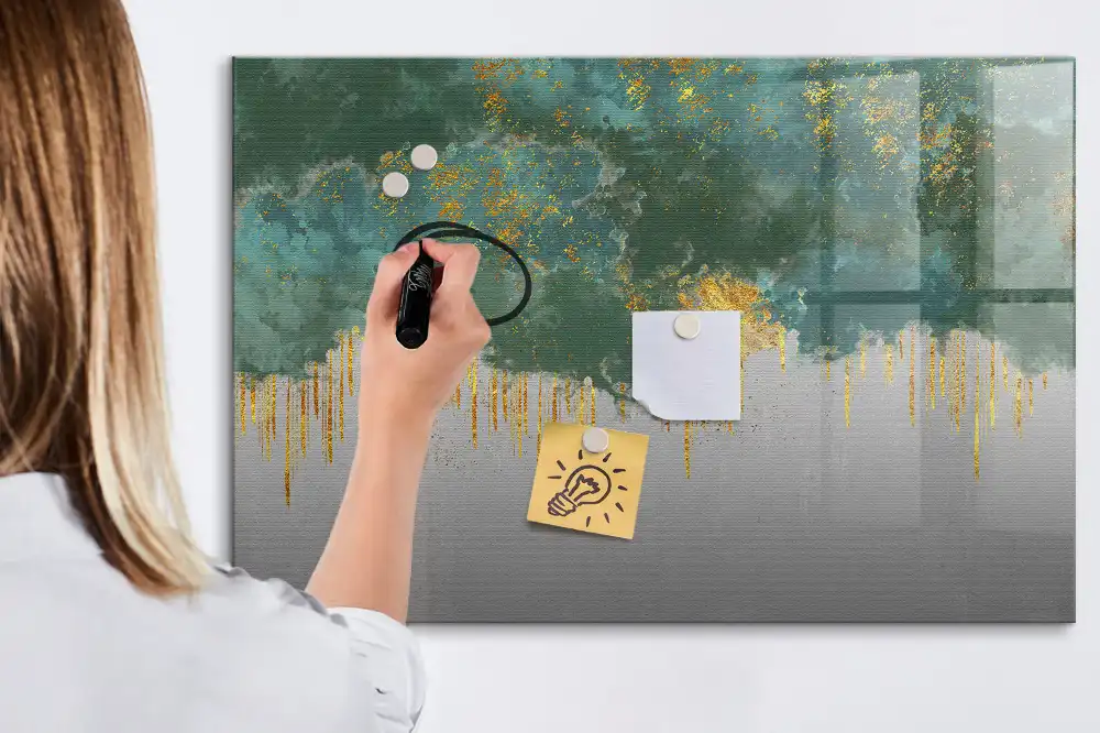 Tableau magnétique décoratif pour écriture