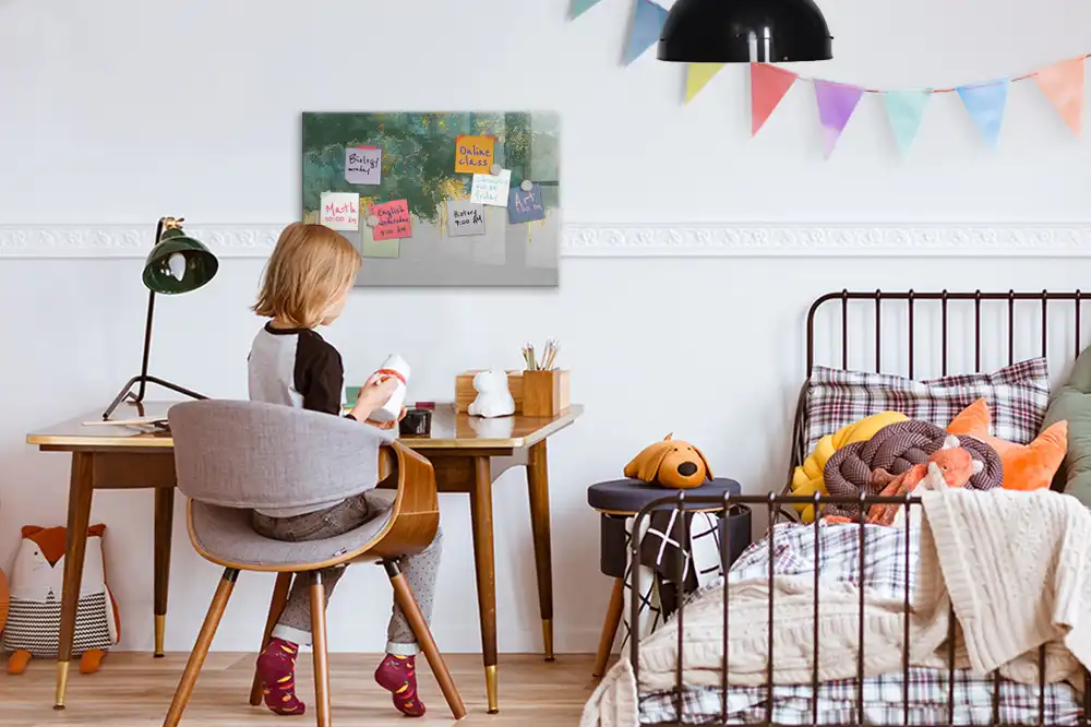 Tableau magnétique décoratif pour écriture