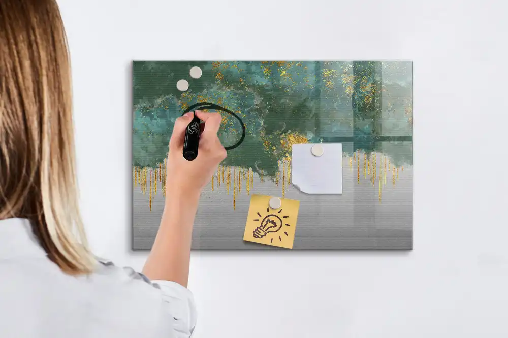 Tableau magnétique décoratif pour écriture