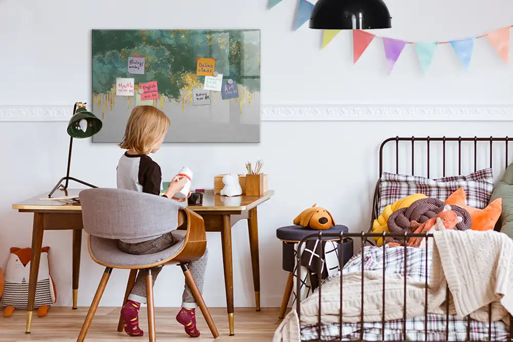 Tableau magnétique décoratif pour écriture