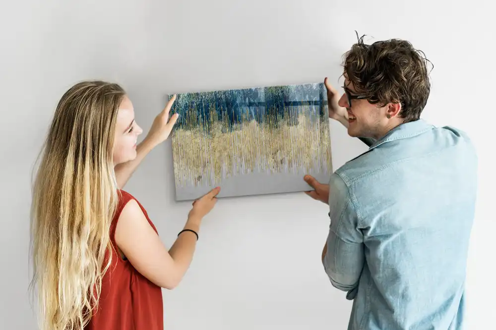 Tableau blanc magnétique effaçable à sec au motif graphique décoratif