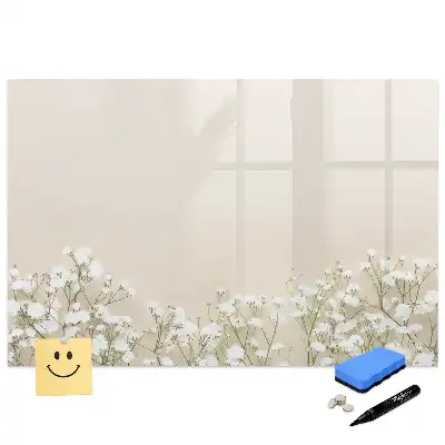 Tableau magnétique à dessiner motif boutons floraux en pleine floraison