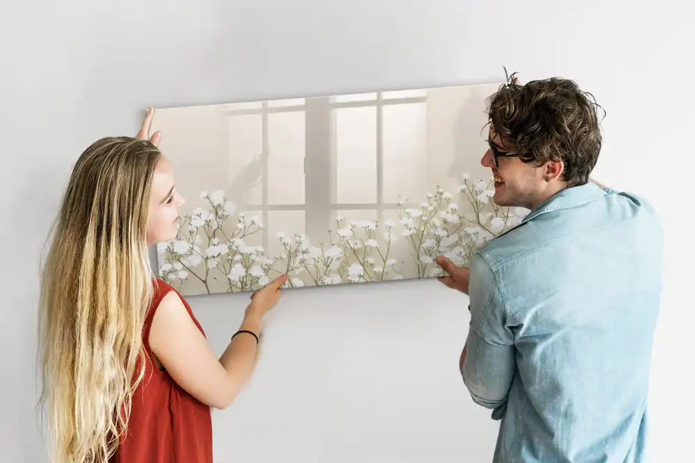Tableau magnétique à dessiner motif boutons floraux en pleine floraison