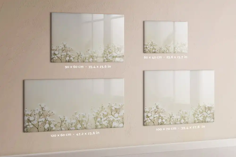 Tableau magnétique à dessiner motif boutons floraux en pleine floraison