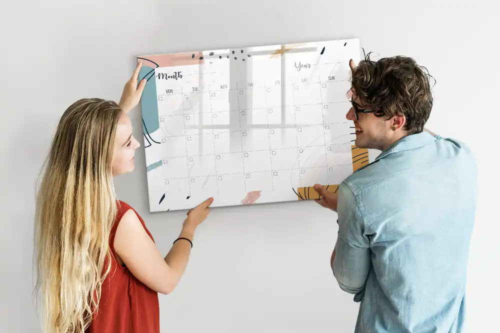Tableau magnétique d'organisation pour entreprise