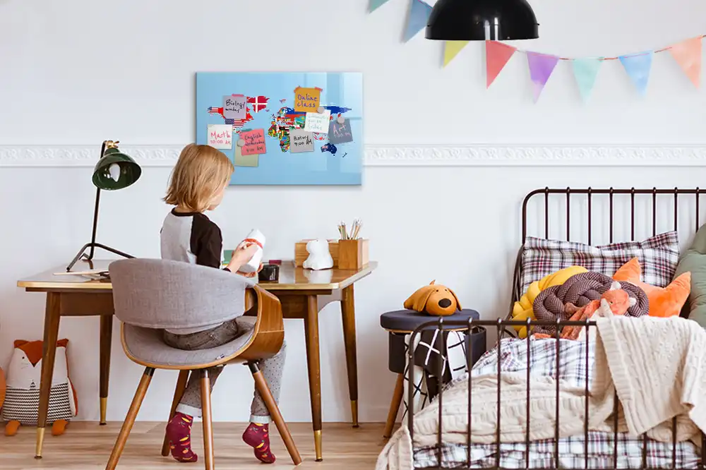 Tableau magnétique éducatif pour apprendre les drapeaux nationaux
