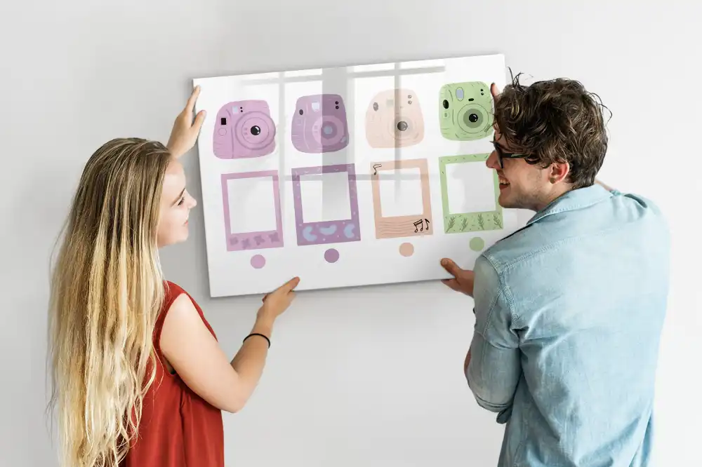 Tableau magnétique pour dessin motif appareils photo classiques