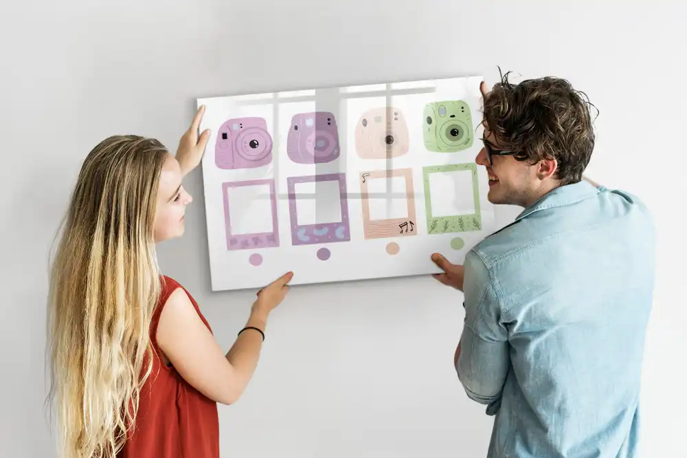 Tableau magnétique pour dessin motif appareils photo classiques