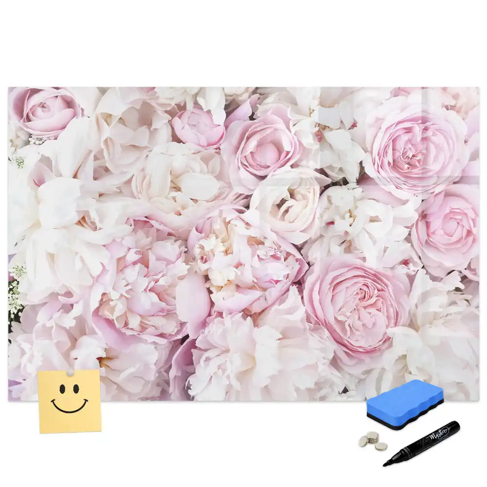 Tableau magnétique décoratif motif branches de fleurs