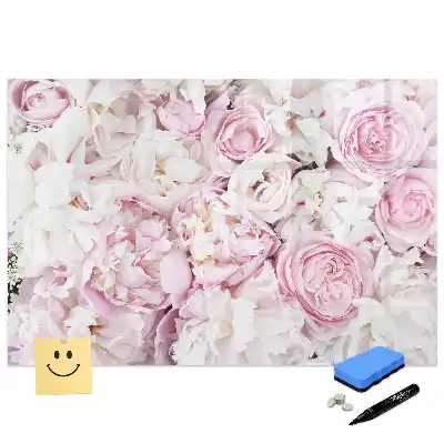Tableau magnétique décoratif motif branches de fleurs