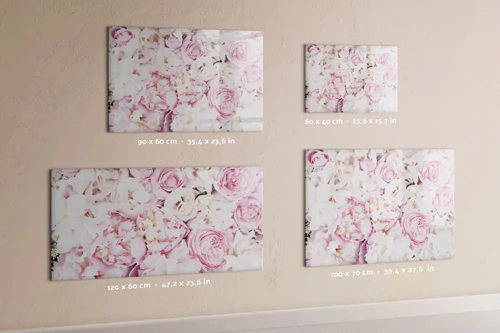 Tableau magnétique décoratif motif branches de fleurs