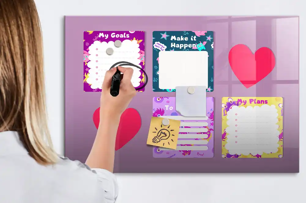 Tableau magnétique pour enfants pour écrire des notes