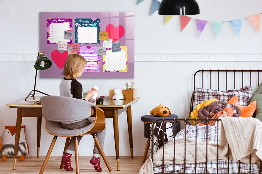 Tableau magnétique pour enfants pour écrire des notes