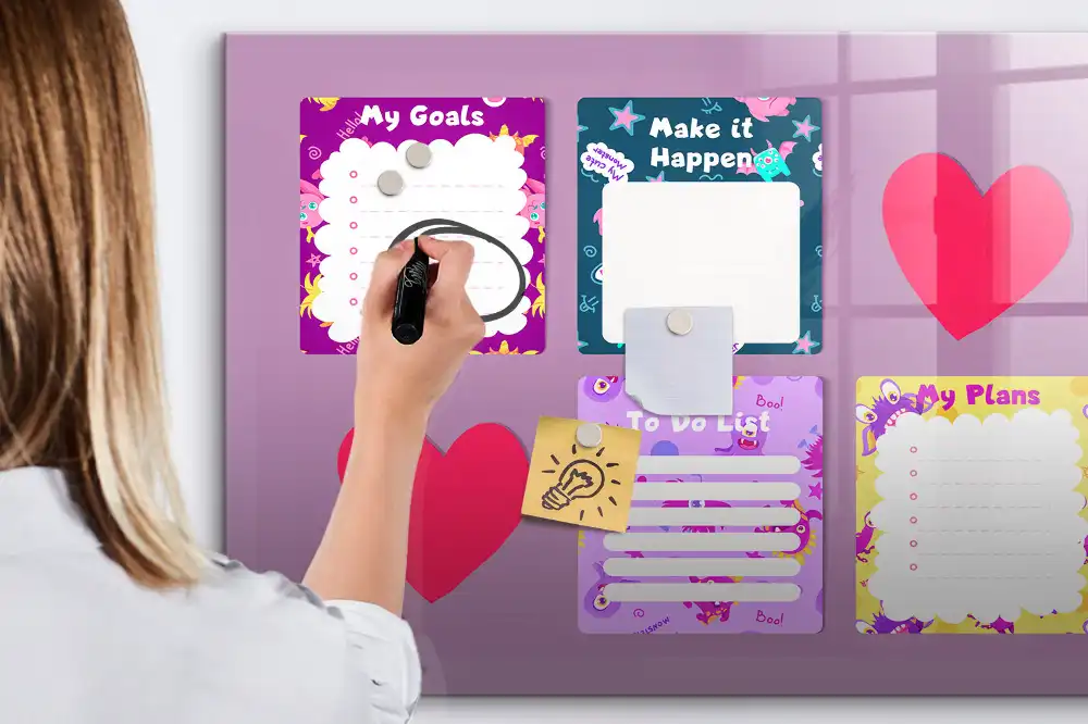 Tableau magnétique pour enfants pour écrire des notes