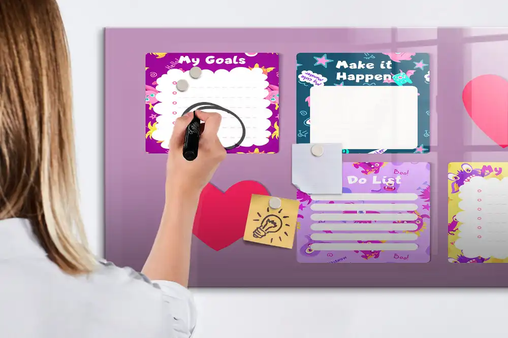 Tableau magnétique pour enfants pour écrire des notes