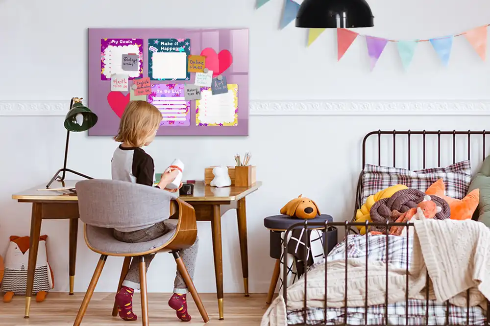 Tableau magnétique pour enfants pour écrire des notes