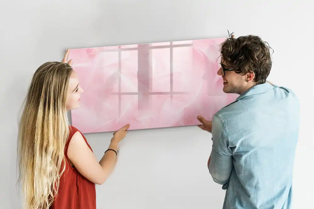 Tableau magnétique pour écriture plumes au design abstrait