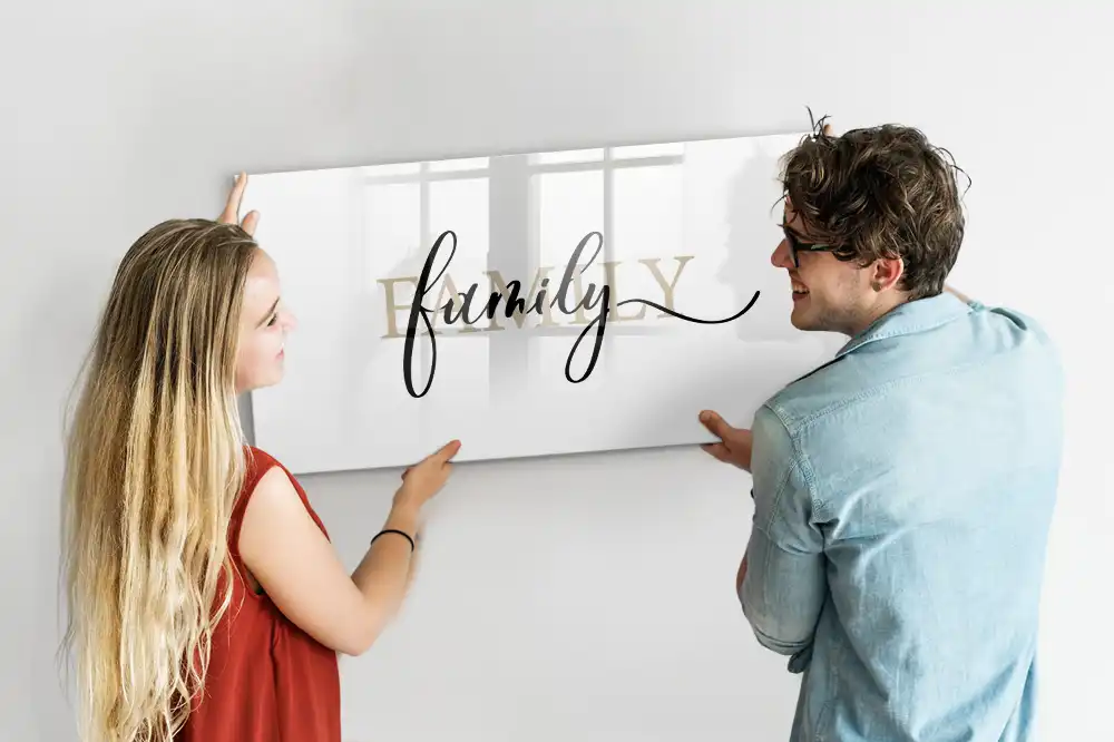 Tableau magnétique à dessiner avec inscription maison aimante