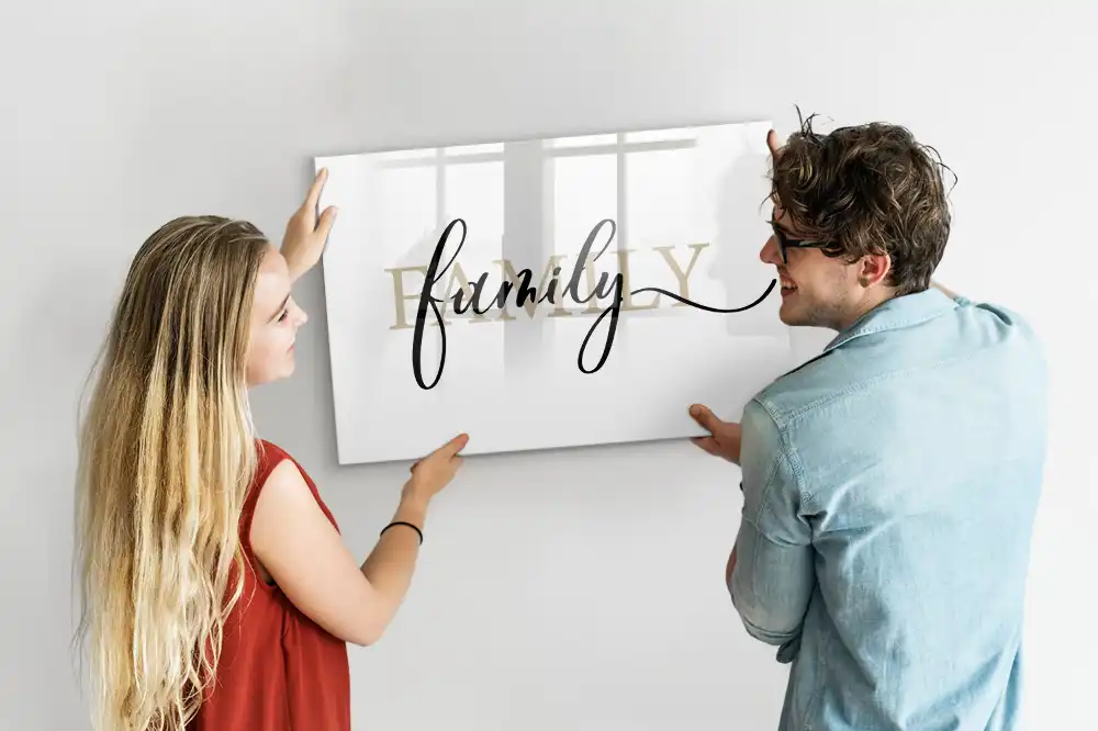 Tableau magnétique à dessiner avec inscription maison aimante