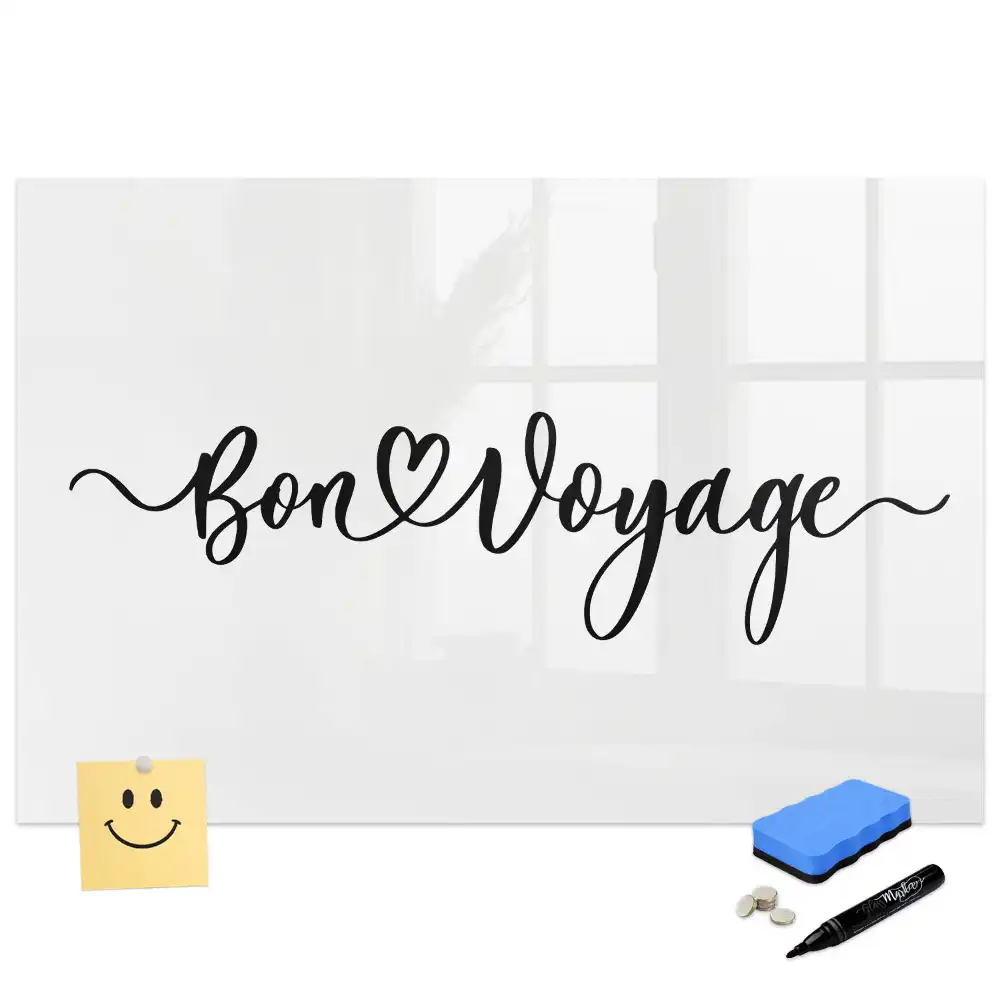 Tableau magnétique pour écriture motif inscription de voyage heureux