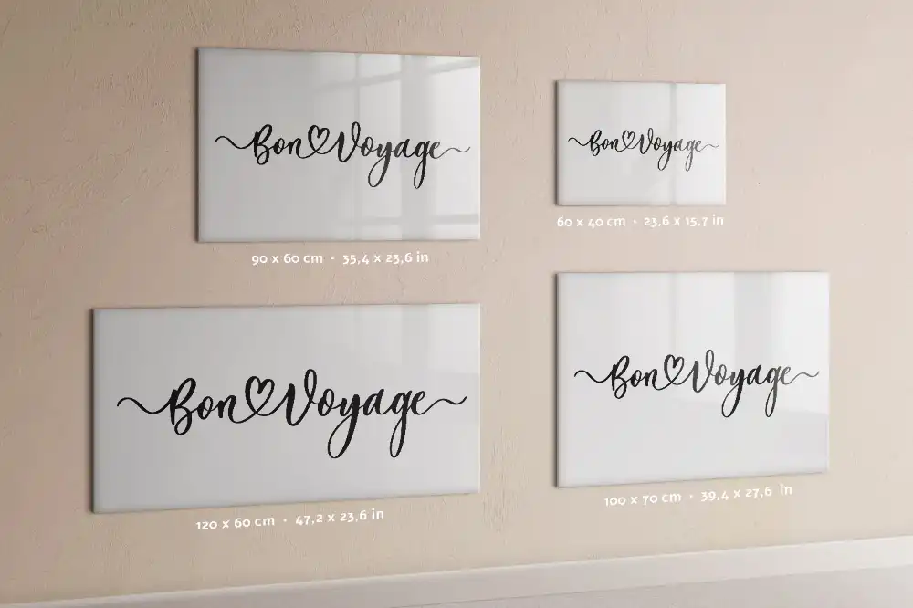 Tableau magnétique pour écriture motif inscription de voyage heureux