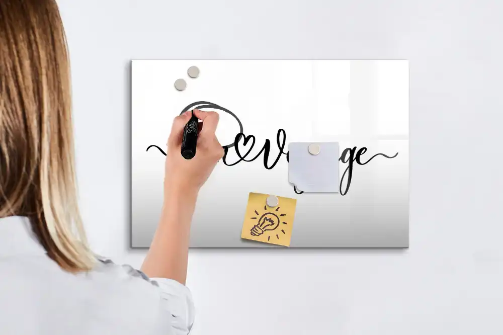Tableau magnétique pour écriture motif inscription de voyage heureux