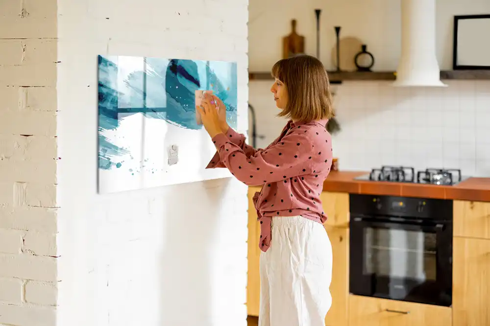 Tableau magnétique à dessiner avec effet coups de pinceau