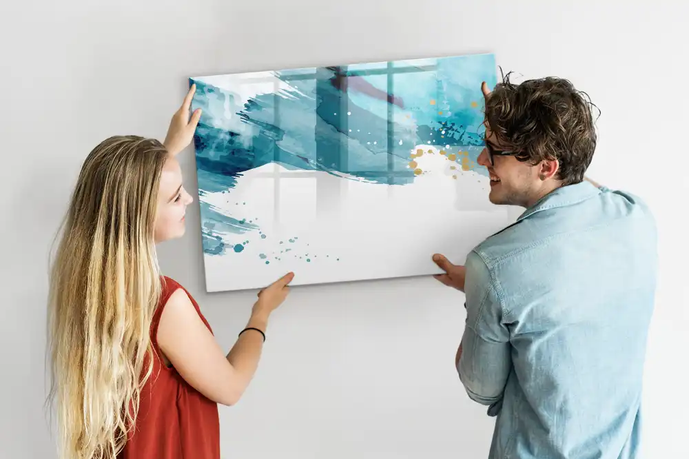 Tableau magnétique à dessiner avec effet coups de pinceau
