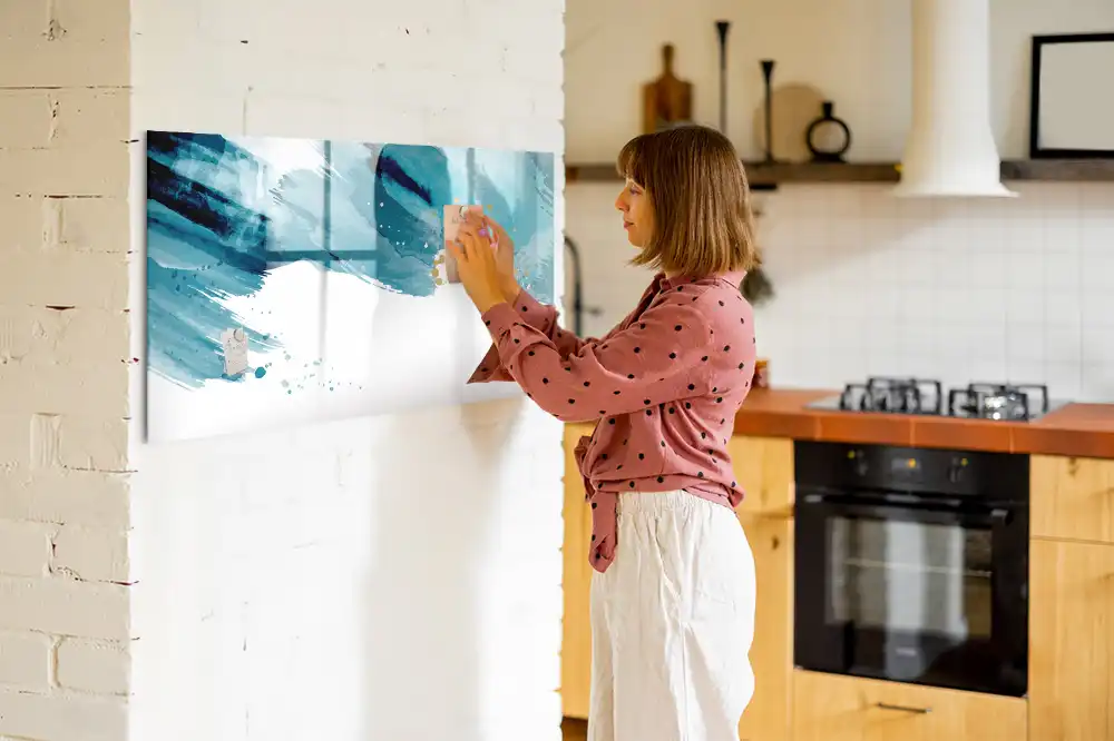 Tableau magnétique à dessiner avec effet coups de pinceau