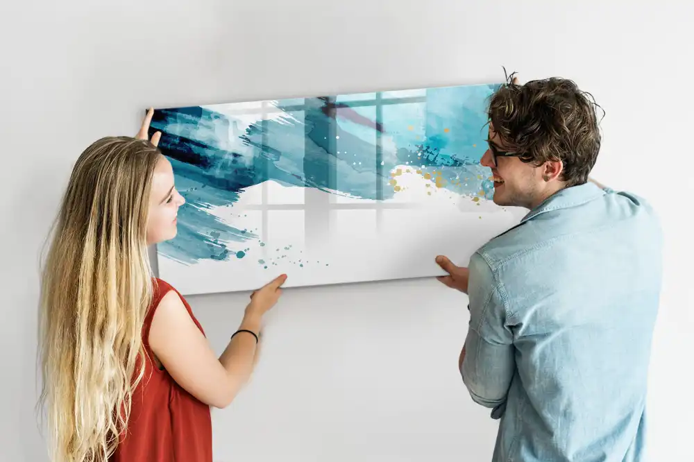 Tableau magnétique à dessiner avec effet coups de pinceau